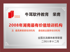 2008年湖南最有价值培训机构